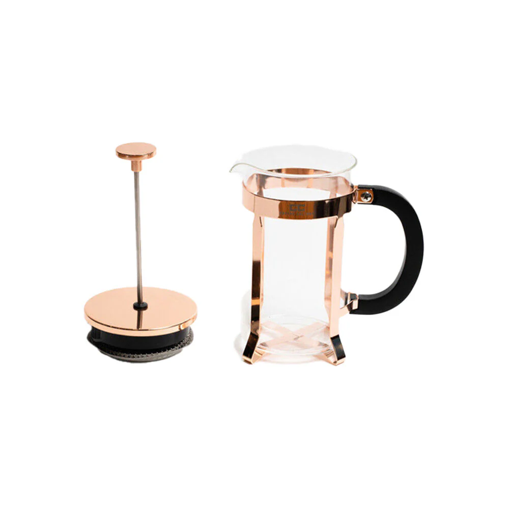 Coffee Culture Tea and French Glass Presser/Plunger with Handle 600mL Rose Gold - Image 3