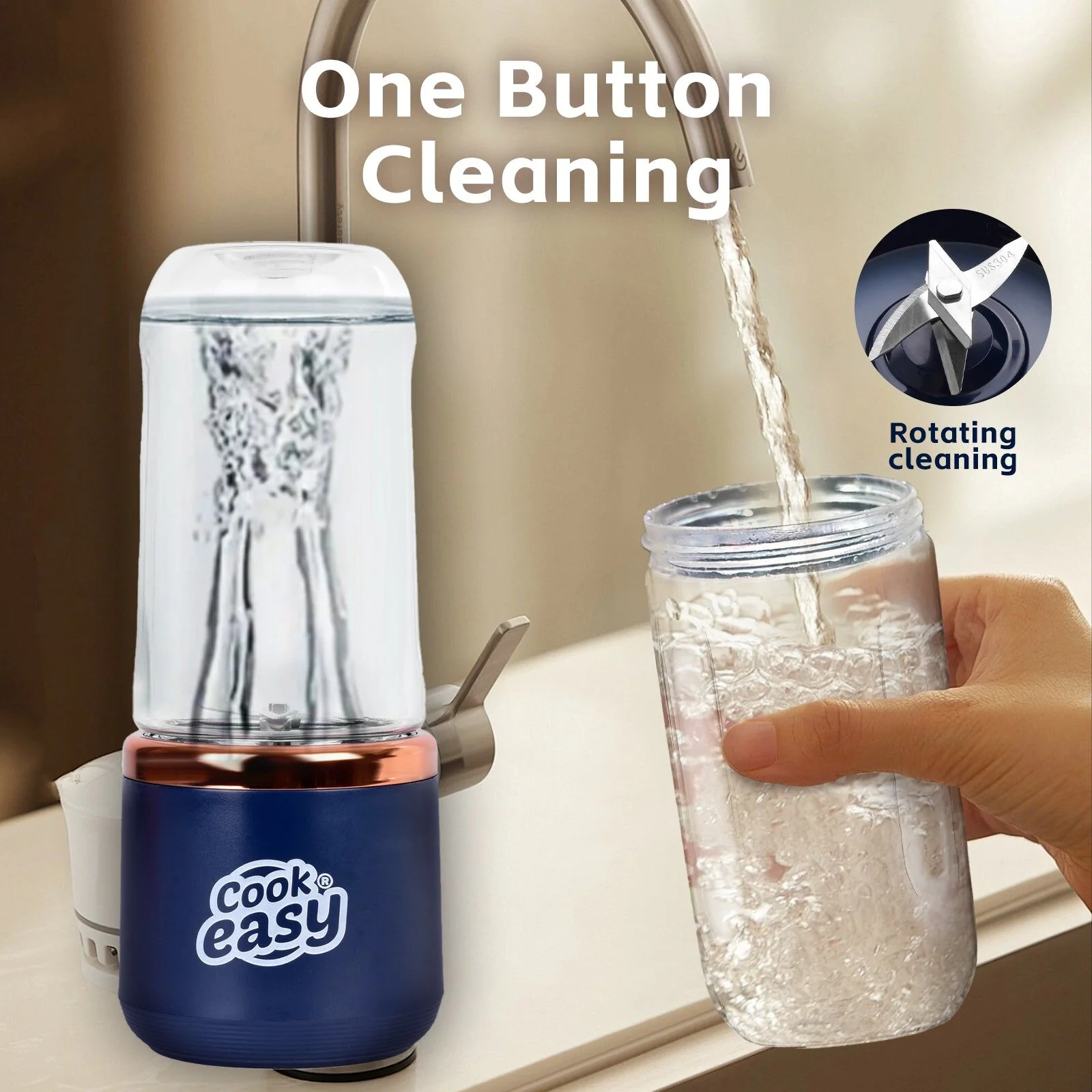 Cook Easy Portable Smoothie Juicer Blender 400ml - Image 3
