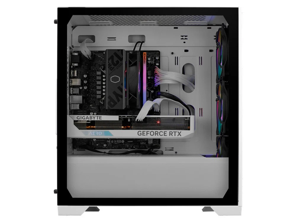 Cooler Master Elite 301 Tempered Glass Micro-ATX Case (White) - Image 3