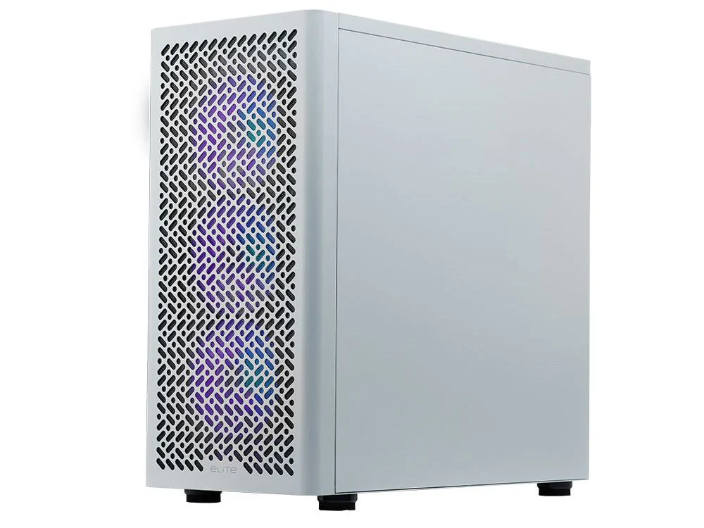 Cooler Master Elite 502 Tempered Glass Mid-Tower Case - White - Image 5