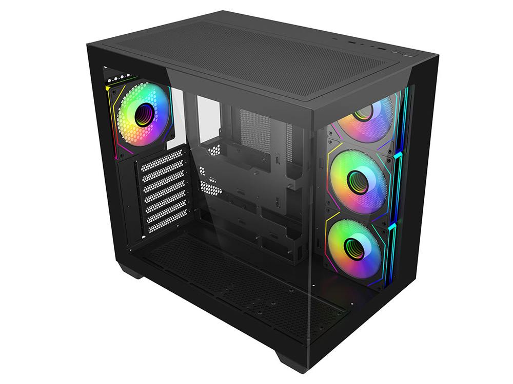 Cooler Master Elite 681 Dual-Chamber ATX Case - Black - Image 3