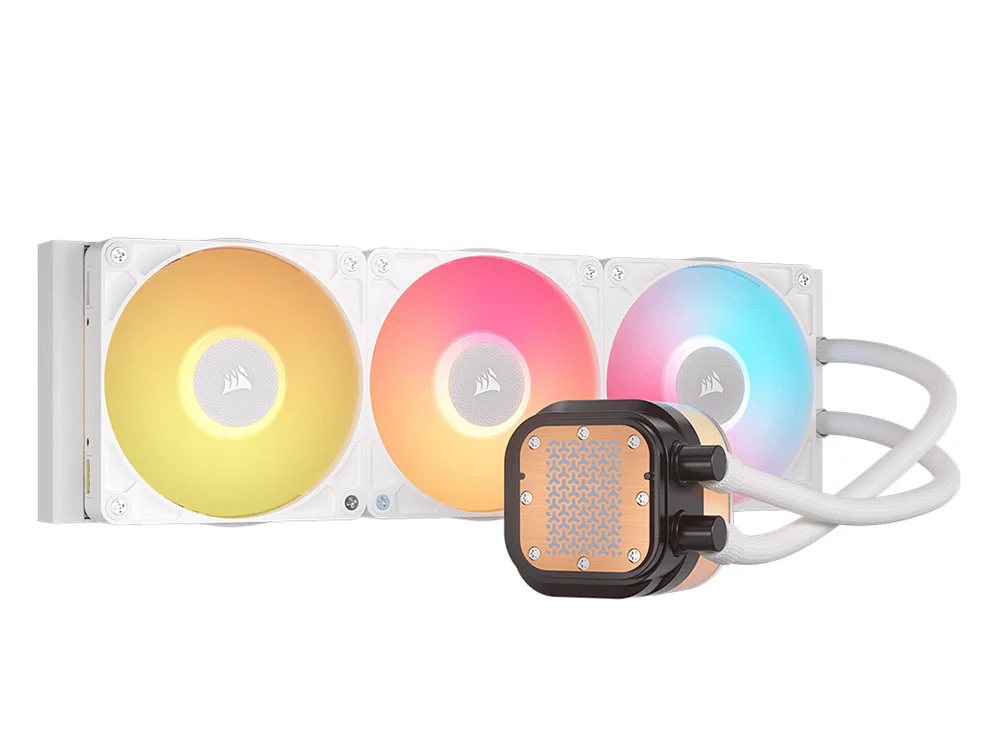 Corsair iCUE LINK TITAN 360 RX LCD 360mm RGB AIO Liquid CPU Cooler - White (CW-9061026-WW) - Image 2