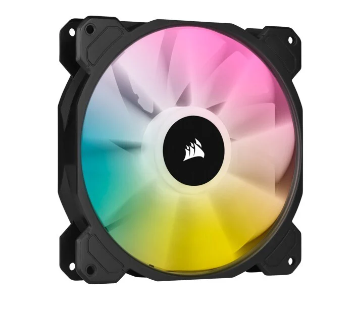 Corsair iCUE SP140 140mm RGB Elite PWM Fan - Dual Fan Kit with Lighting Node CORE  (White ) (CO-9050139-WW) - Image 4
