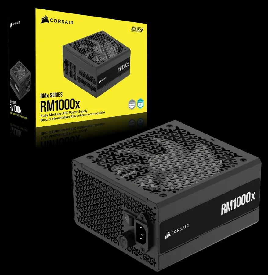 Corsair RMx Series RM1000x Cybenetics Gold ATX3.1 PCIe5.1 Fully Modular Power Supplies - Image 2