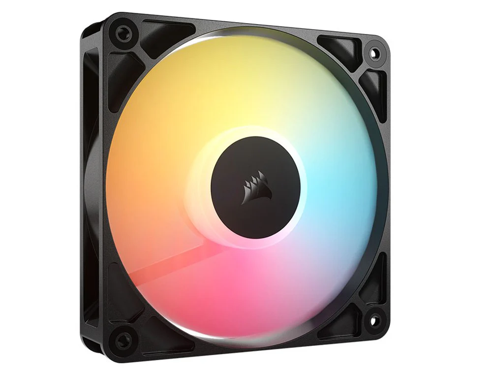 Corsair RS120-R ARGB 120mm PWM Reverse Fan 3-Pack (Black) - Image 2