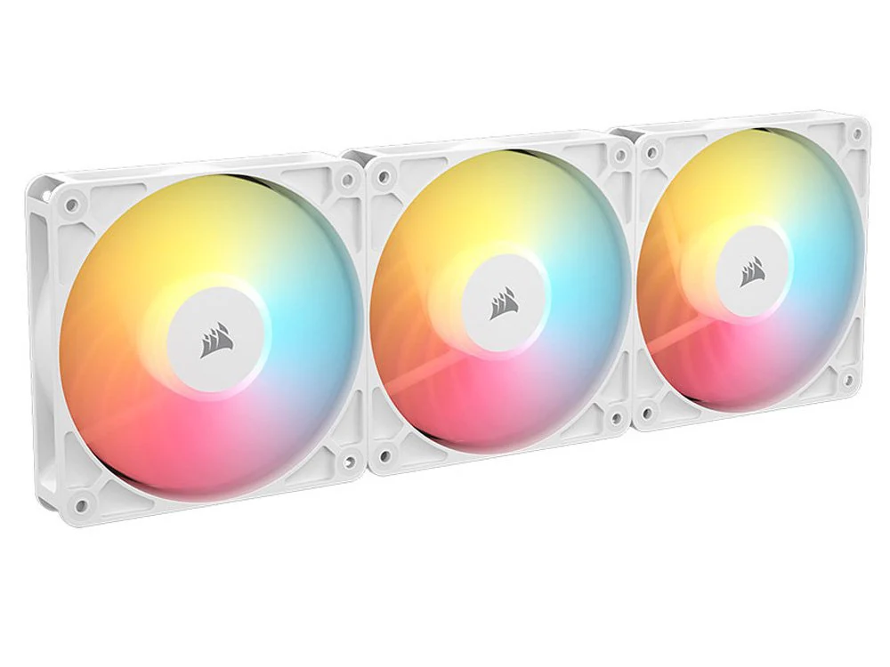 Corsair RS120-R ARGB 120mm PWM Reverse Fan 3-Pack (White) - Image 4