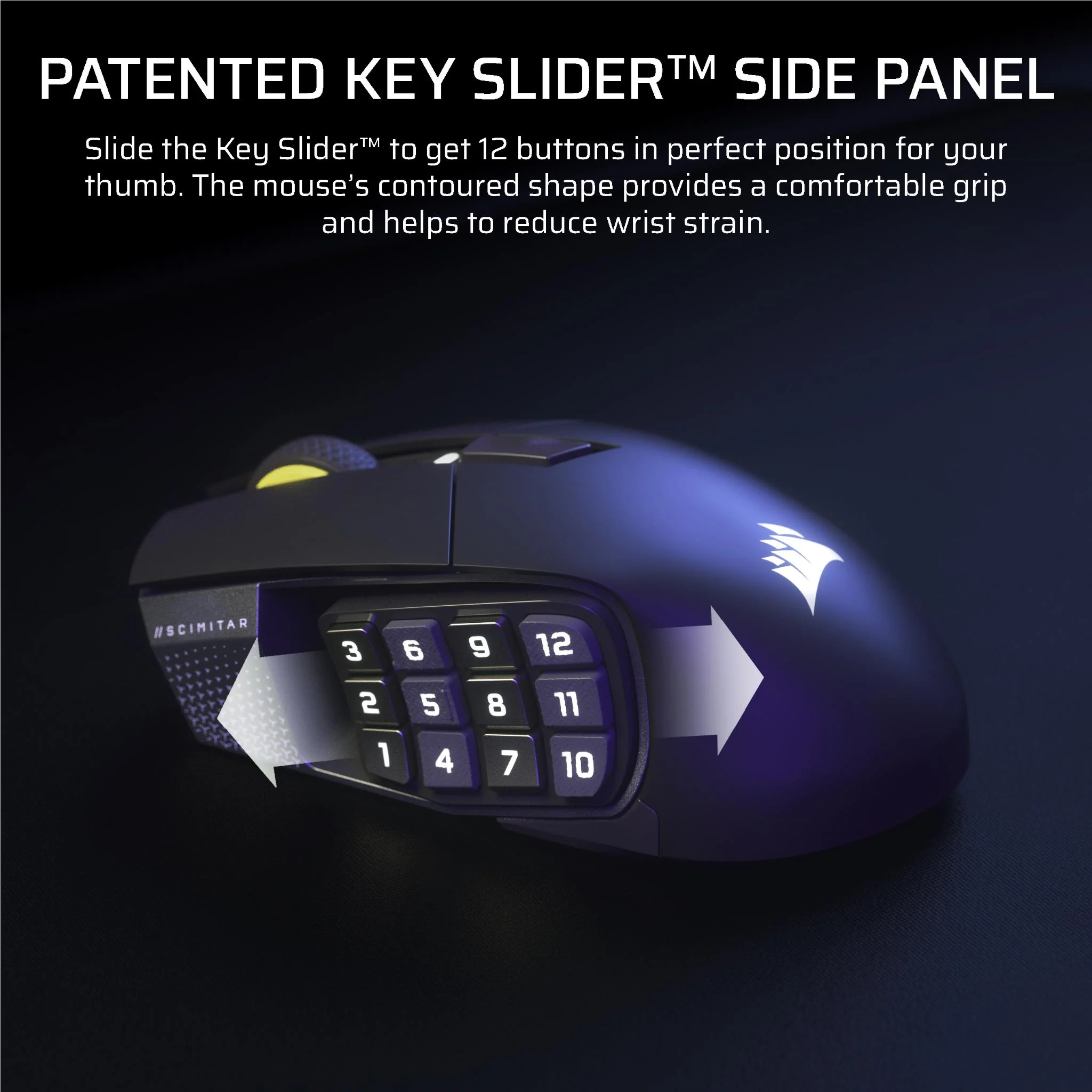 Corsair Scimitar Elite Wireless Se MMO Gaming Mouse (Gun Metal) - Image 11