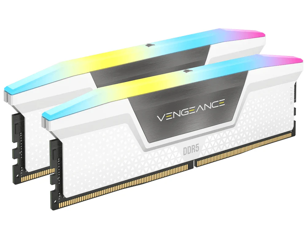 Corsair Vengeance RGB DDR5 32GB (2 x 16GB) 6000MT/s CL36 RAM (White) - Image 3