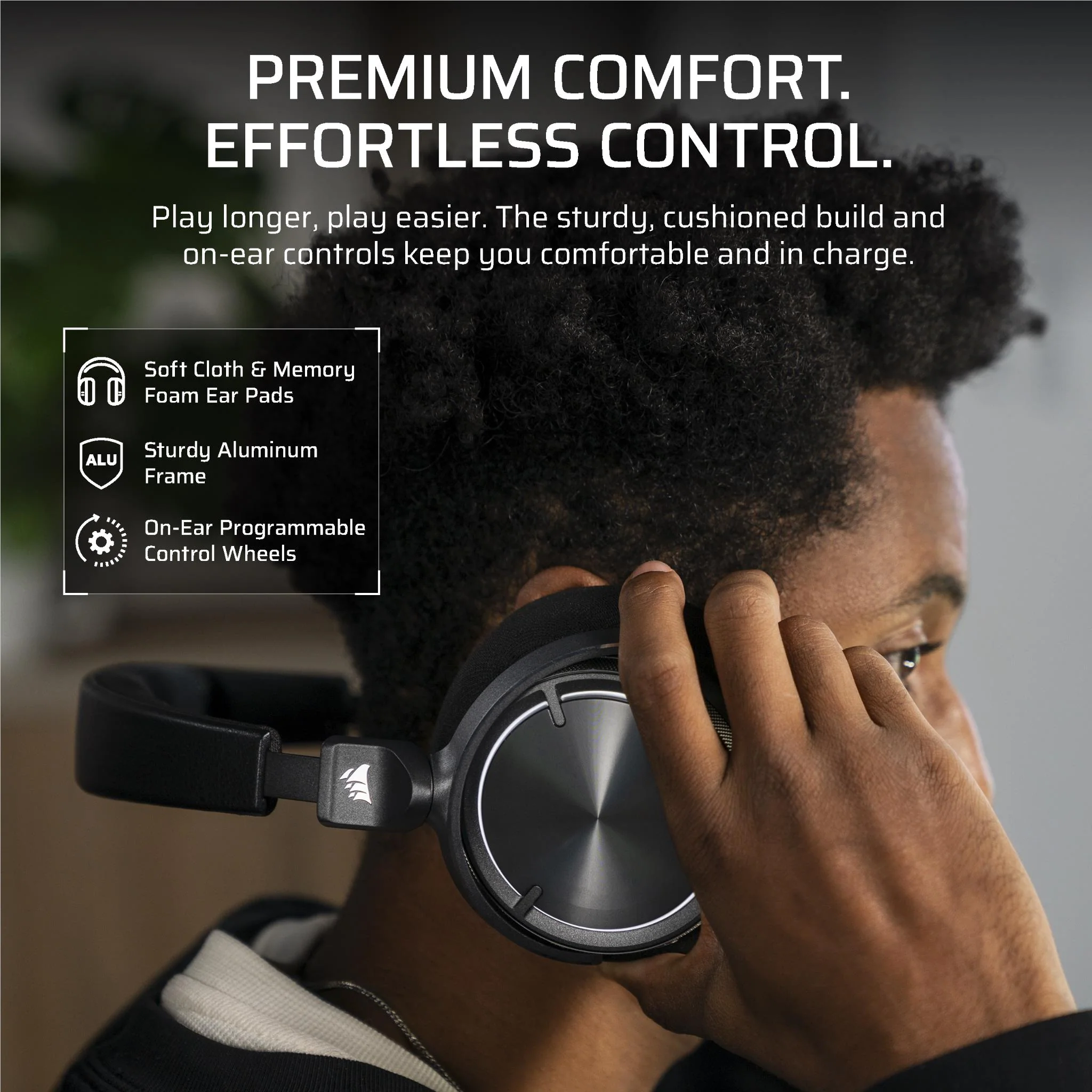 Corsair VIRTUOSO MAX Wirless Gaming Headset (Carbon) - Image 8