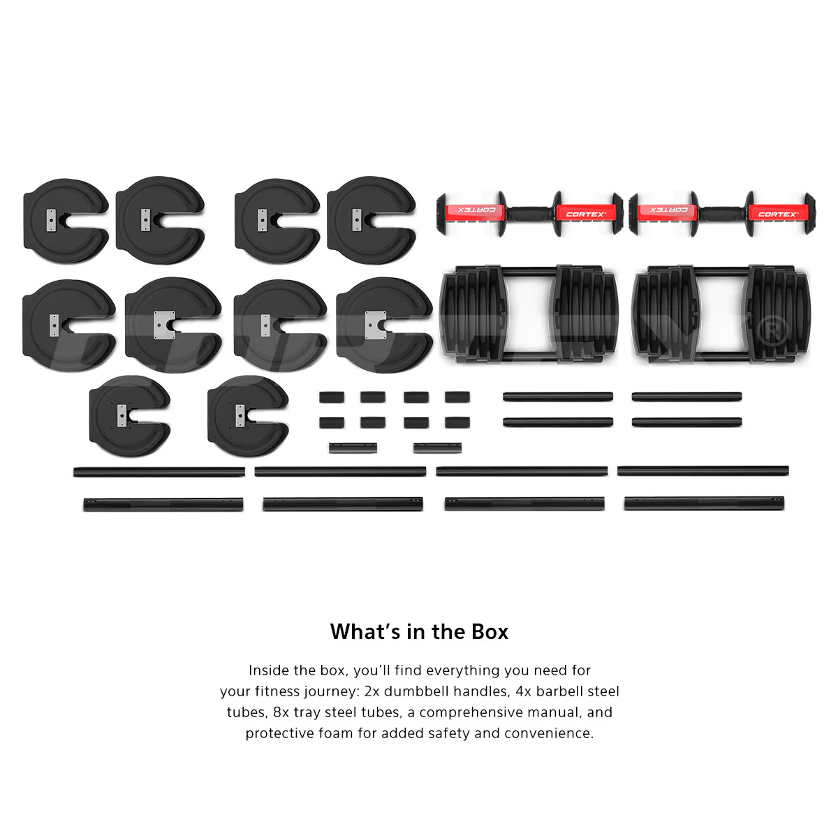 CORTEX Revolock V2 80kg Adjustable Dumbbell Pair with Stand - Image 4
