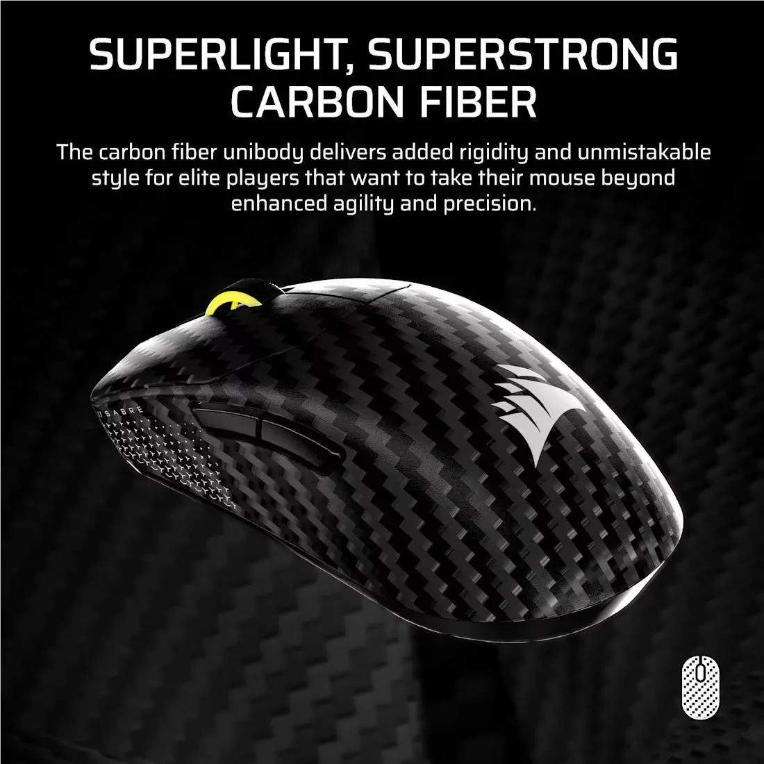 Cosair Sabre V2 PRO Wireless CF Gaming Mouse - Image 3