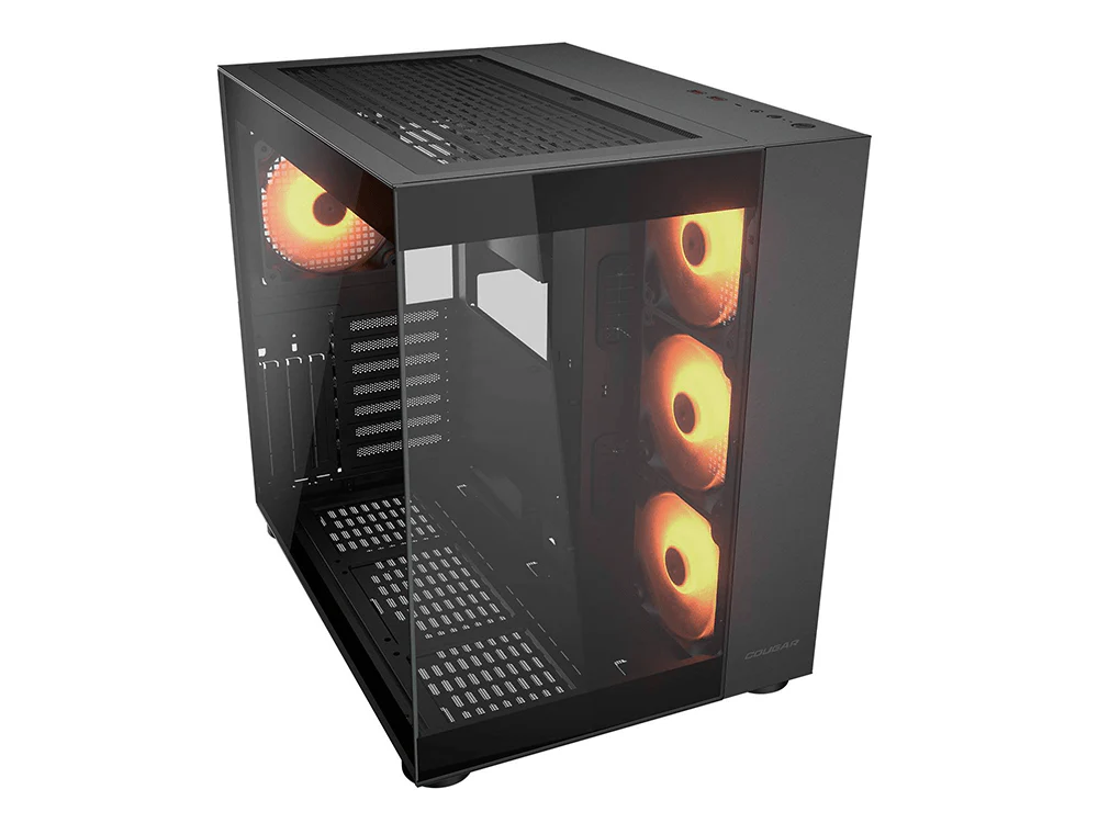 Cougar FV150 RGB Dual Chamber ATX Mid-Tower Case - Black - Image 2