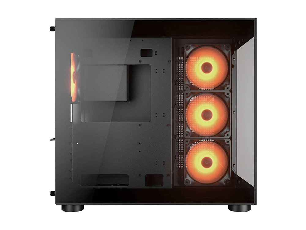 Cougar FV150 RGB Dual Chamber ATX Mid-Tower Case - Black - Image 4