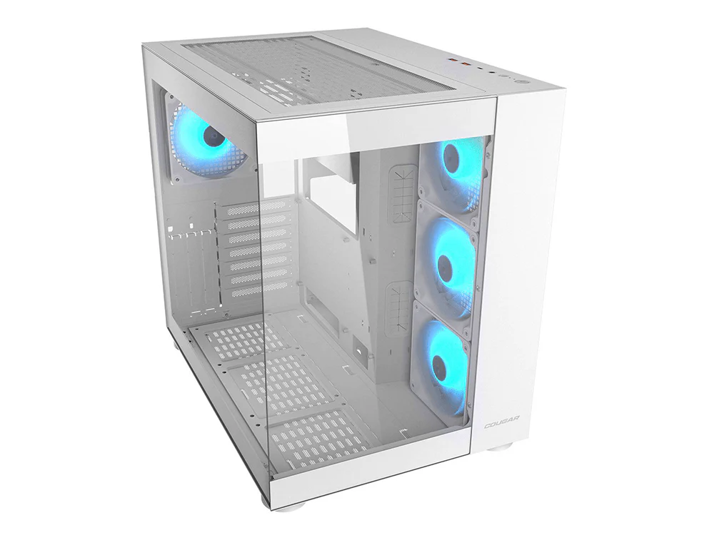 Cougar FV150 RGB Dual Chamber ATX Mid-Tower Case - White - Image 2