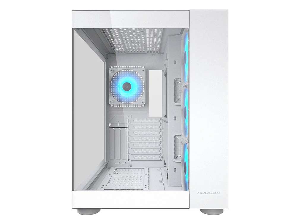 Cougar FV150 RGB Dual Chamber ATX Mid-Tower Case - White - Image 3