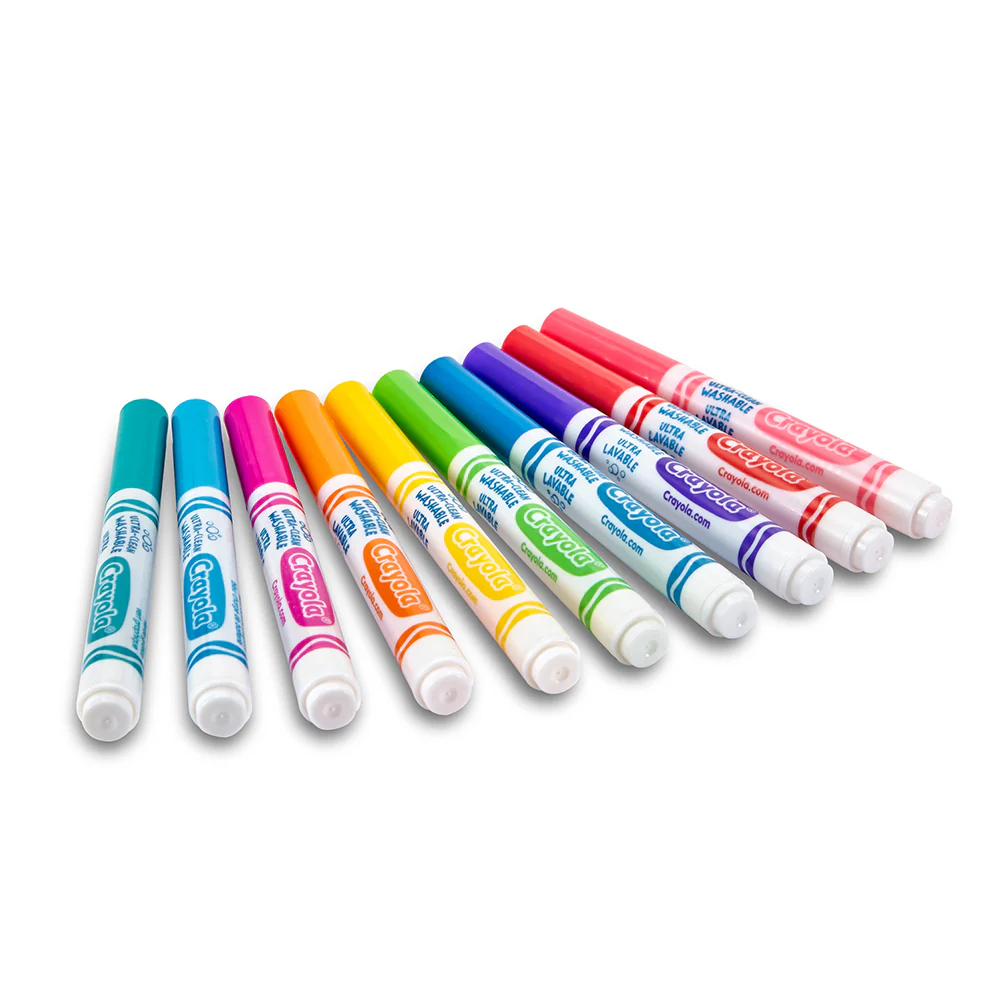 Crayola Kids/Childrens Creative Ultra Clean Bright Markers 36m+ [10 pieces] - Image 4