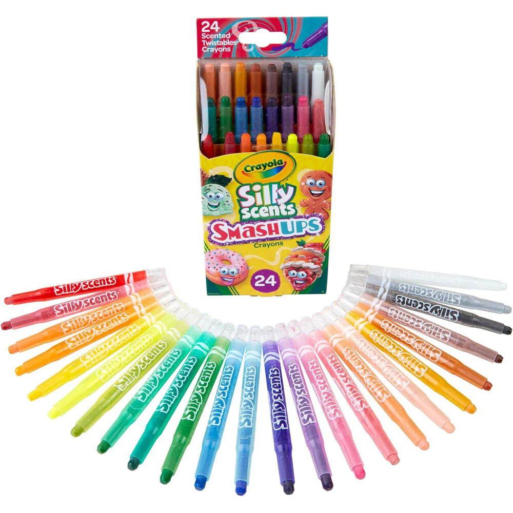 Crayola Silly Scents Smash Ups Mini Twistables Crayons Art Tools 24pc - Image 2
