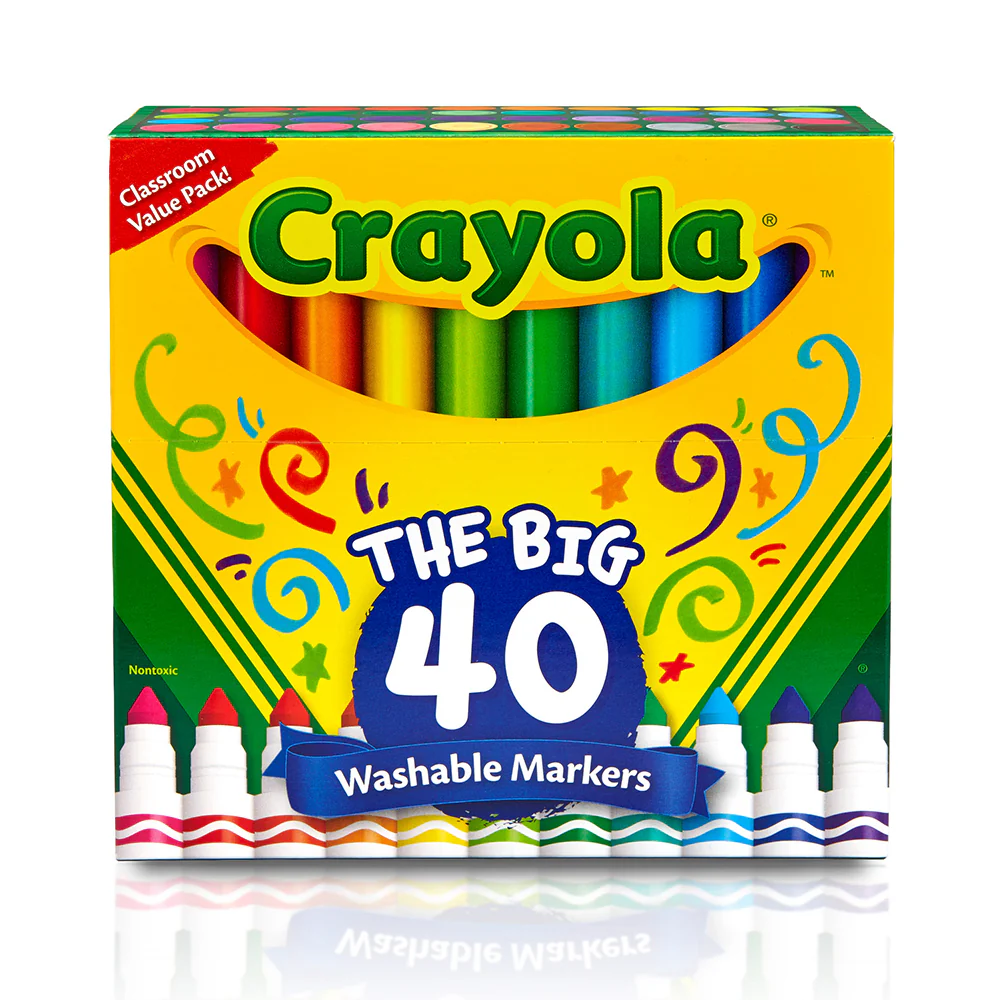 Crayola The Big Washable Markers Kids 3y+ [40-Pieces] - Image 3