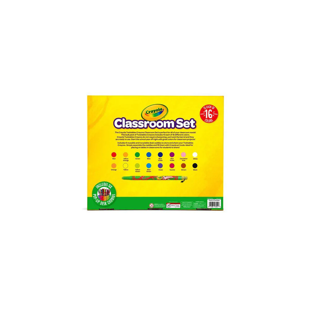 Crayola Twistables Crayons Classroom Set Colouring Art Tools 240pc - Image 3