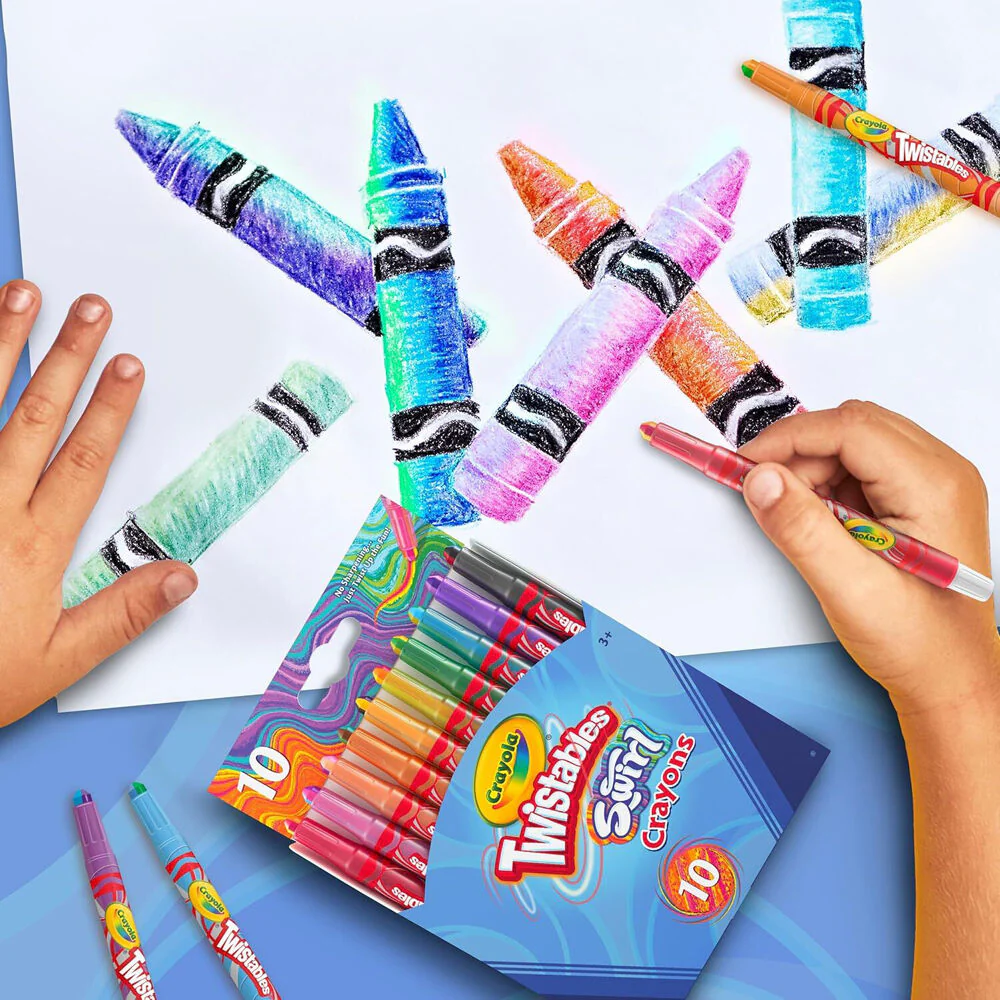 Crayola Twistables Swirl Mini Crayons Colouring Tools Craft Kit 10pc - Image 3