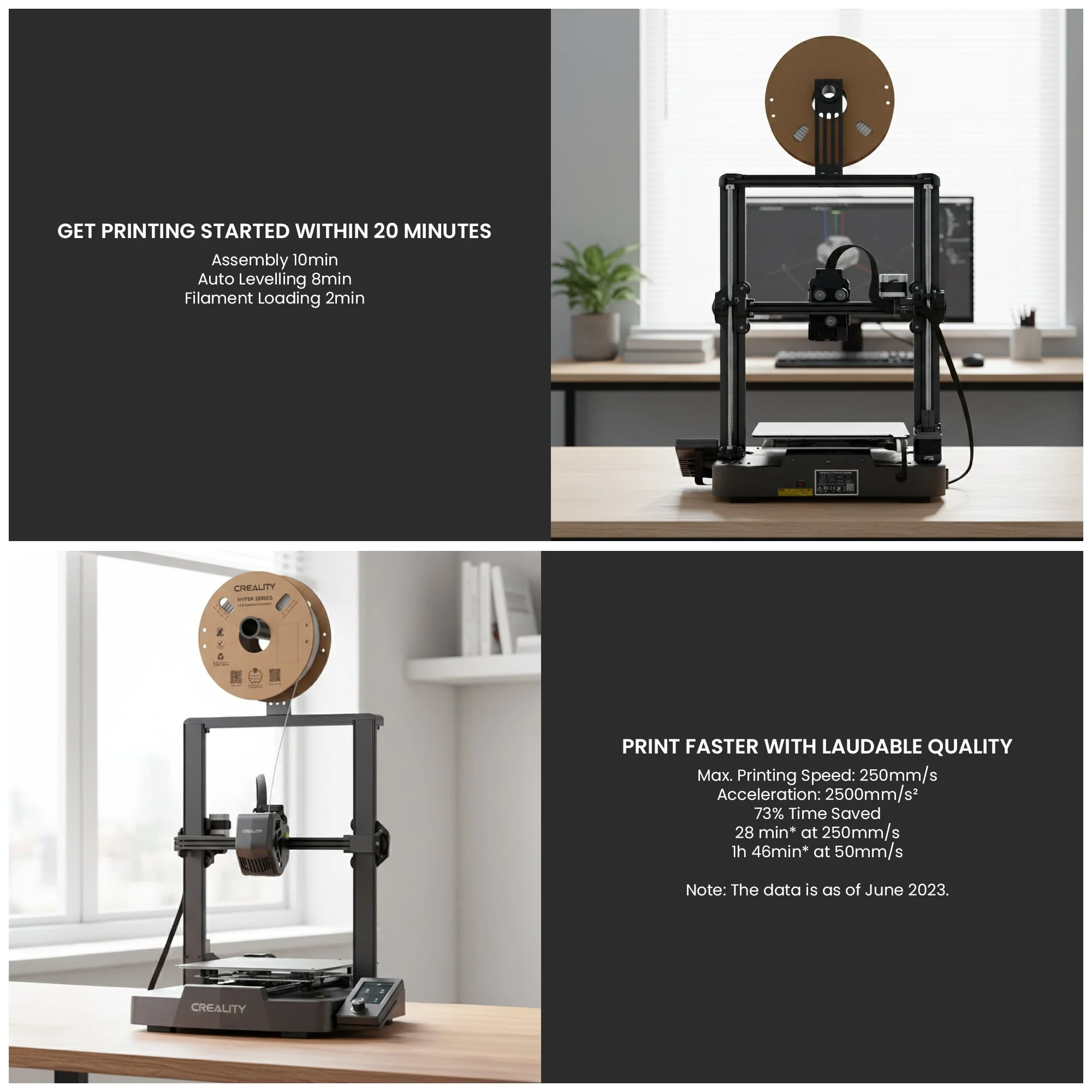 Creality Ender 3 V3 SE 3D Printer 250mm/s Printing Speed FDM Auto Levelling - Image 5
