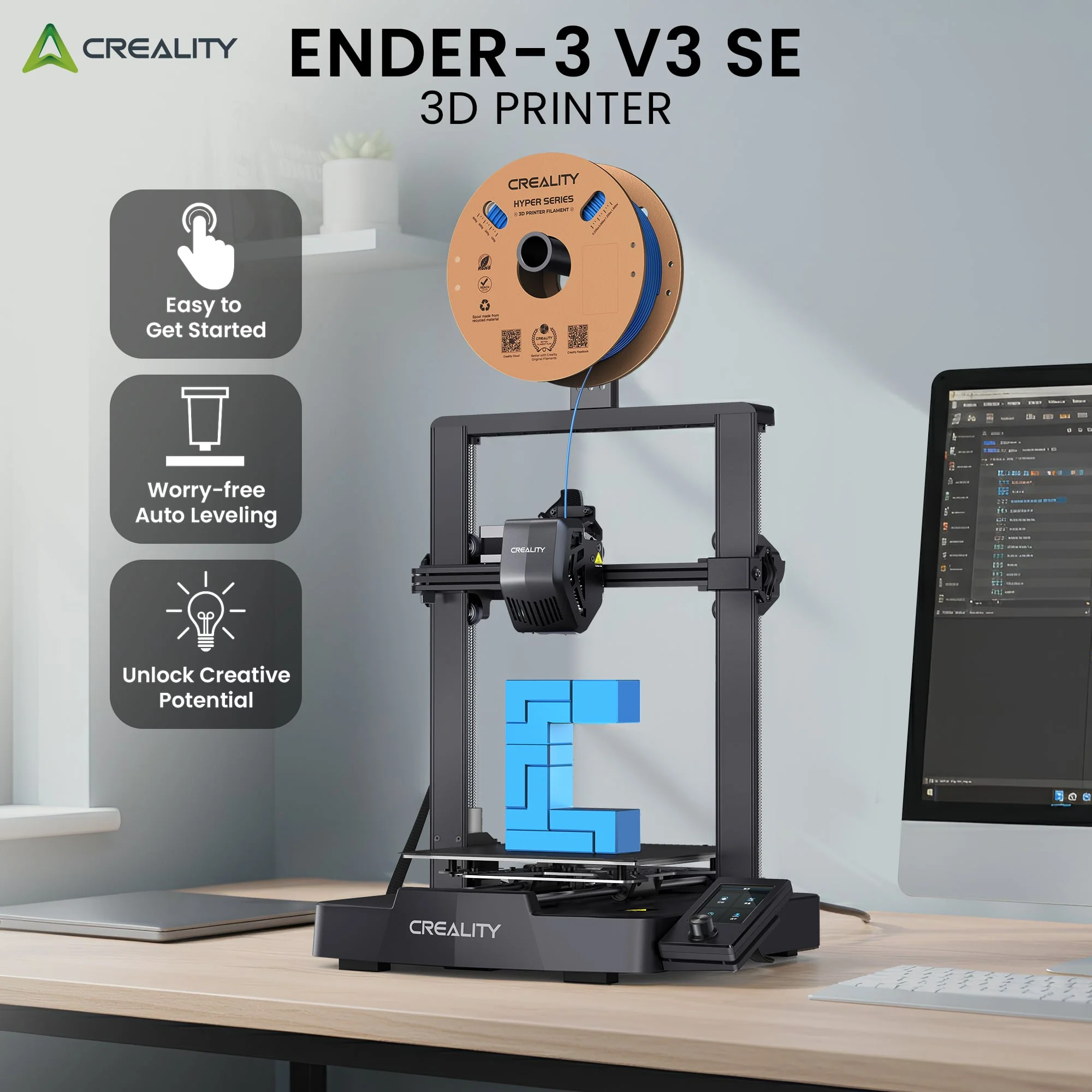 Creality Ender 3 V3 SE 3D Printer 250mm/s Printing Speed FDM Auto Levelling - Image 9