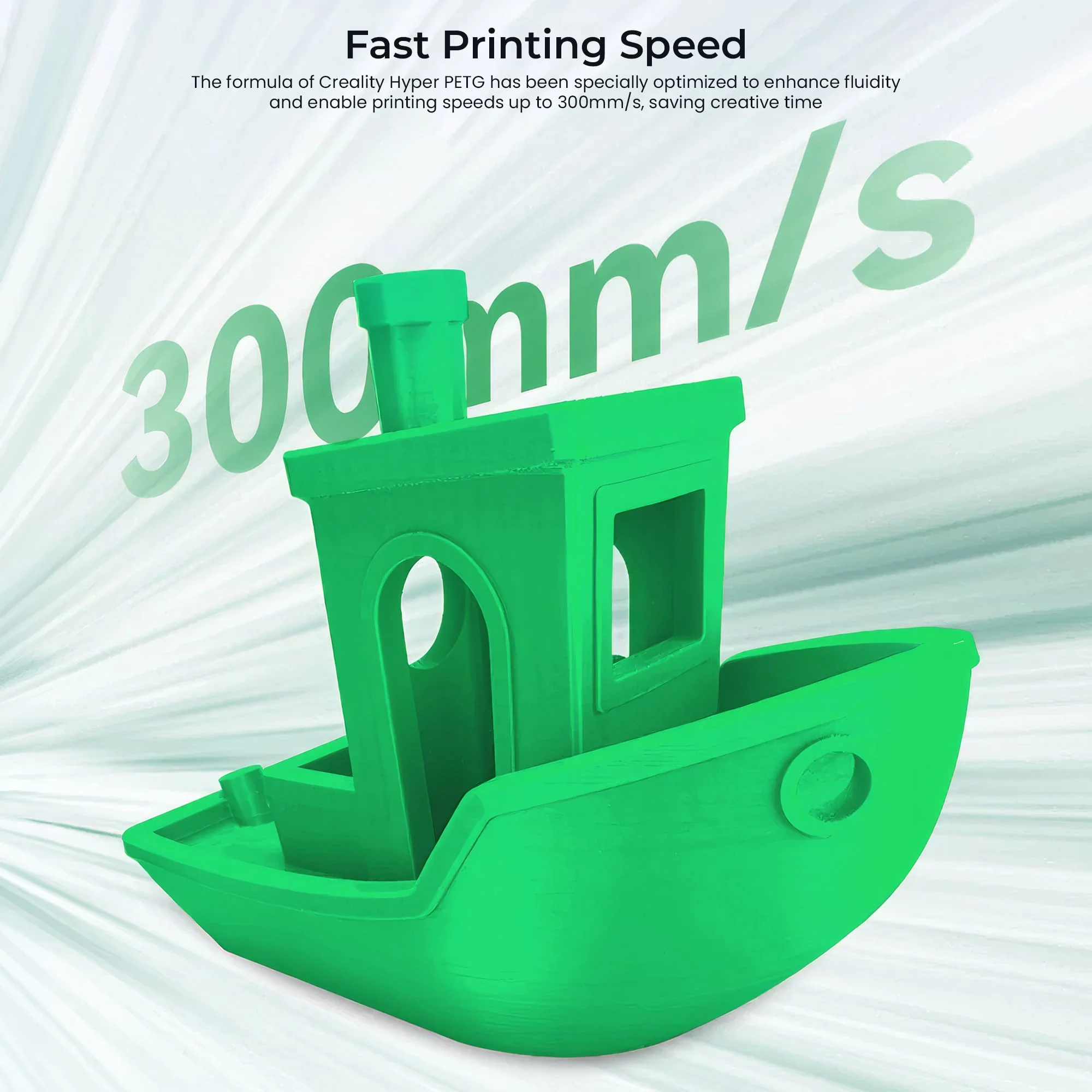 Creality Hyper PETG 3D Printer Filament Waterproof Quick Printing (White) - Image 4