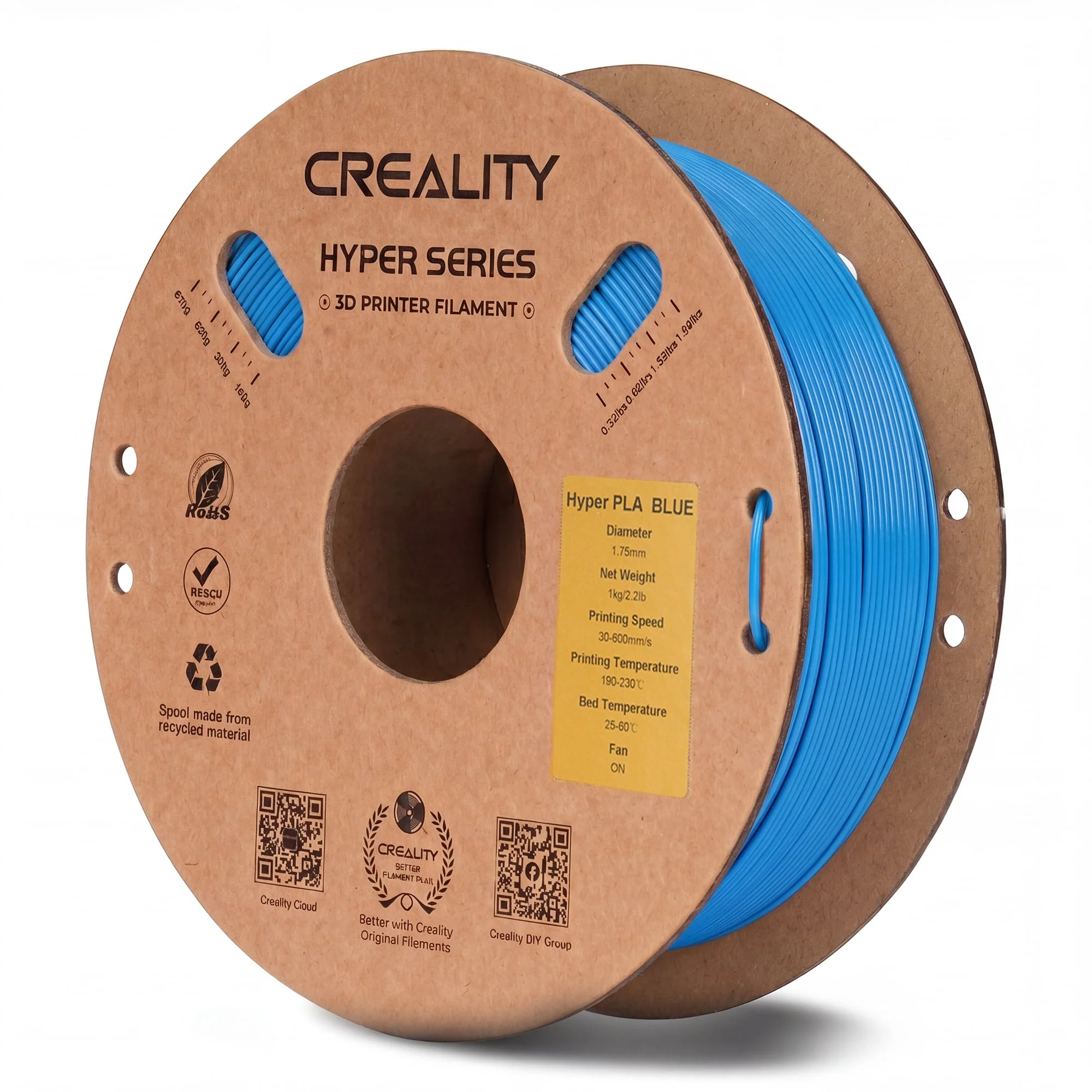 Creality Hyper PLA 3D Printer Filament High Precision (Blue) - Image 2