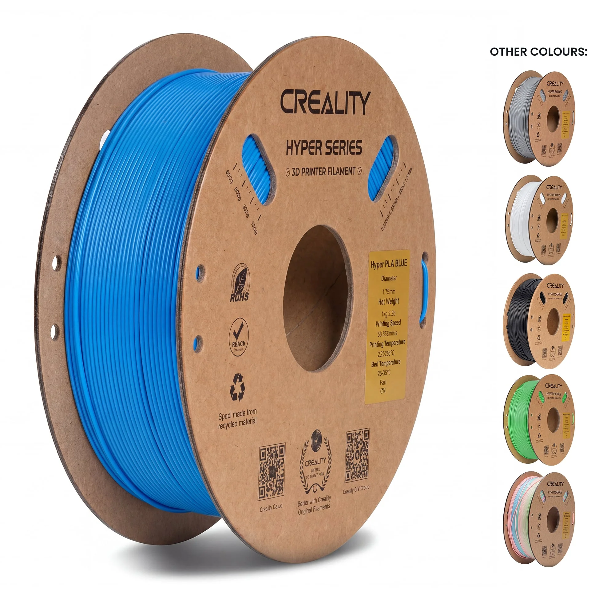 Creality Hyper PLA 3D Printer Filament High Precision (Blue) - Image 3