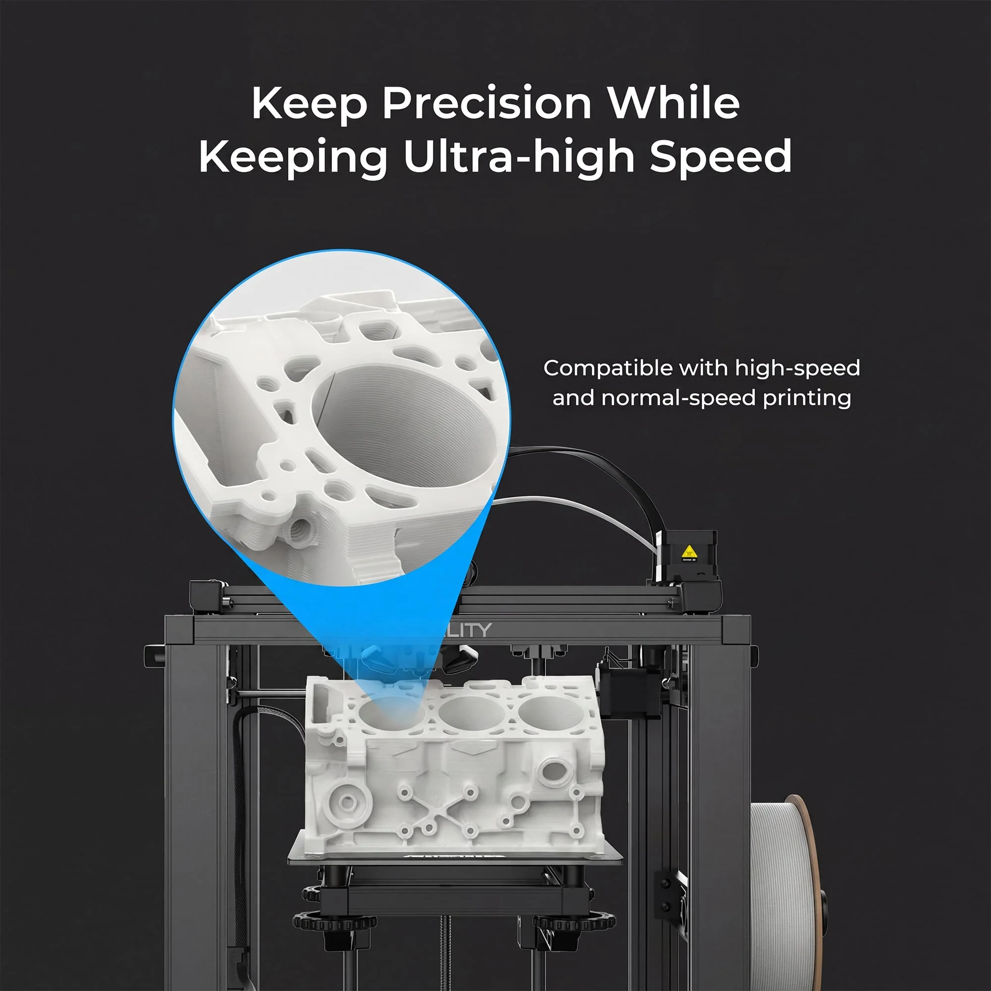 Creality Hyper PLA 3D Printer Filament High Precision (Gray) - Image 10