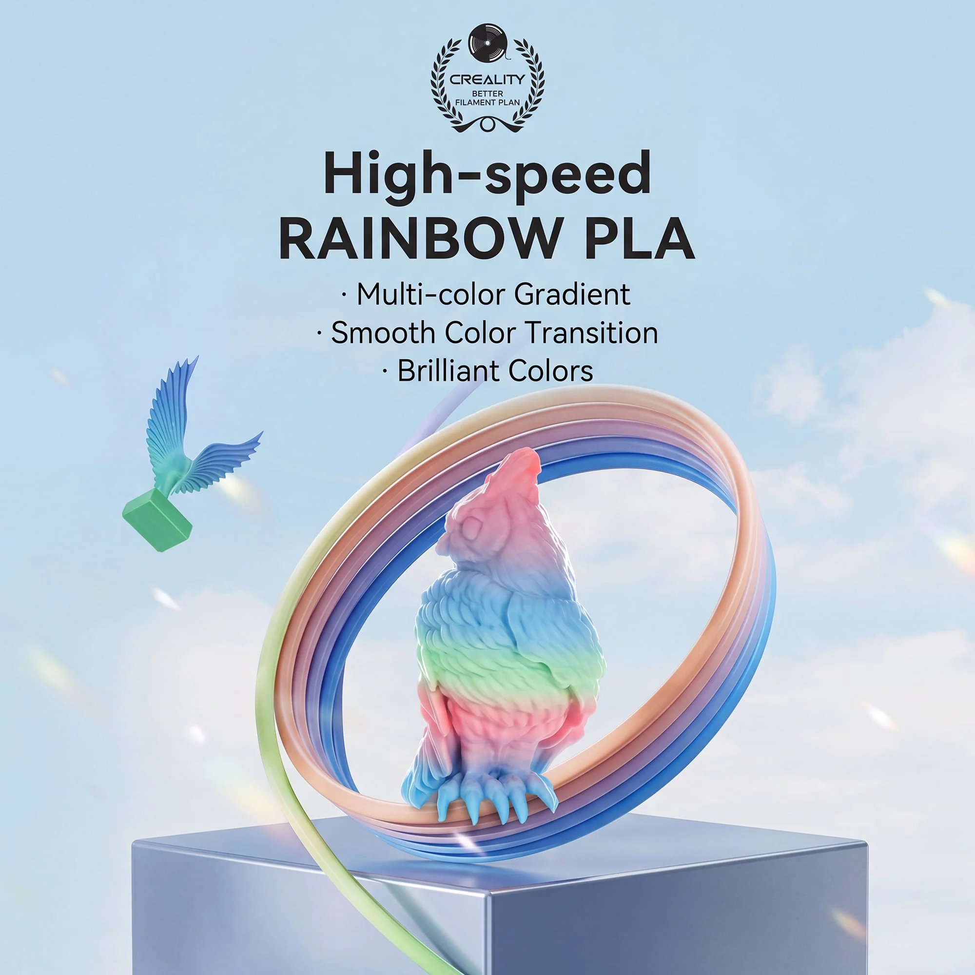 Creality Hyper Rainbow PLA 3D Printer Filament High Precision (Wild Blossom) - Image 4