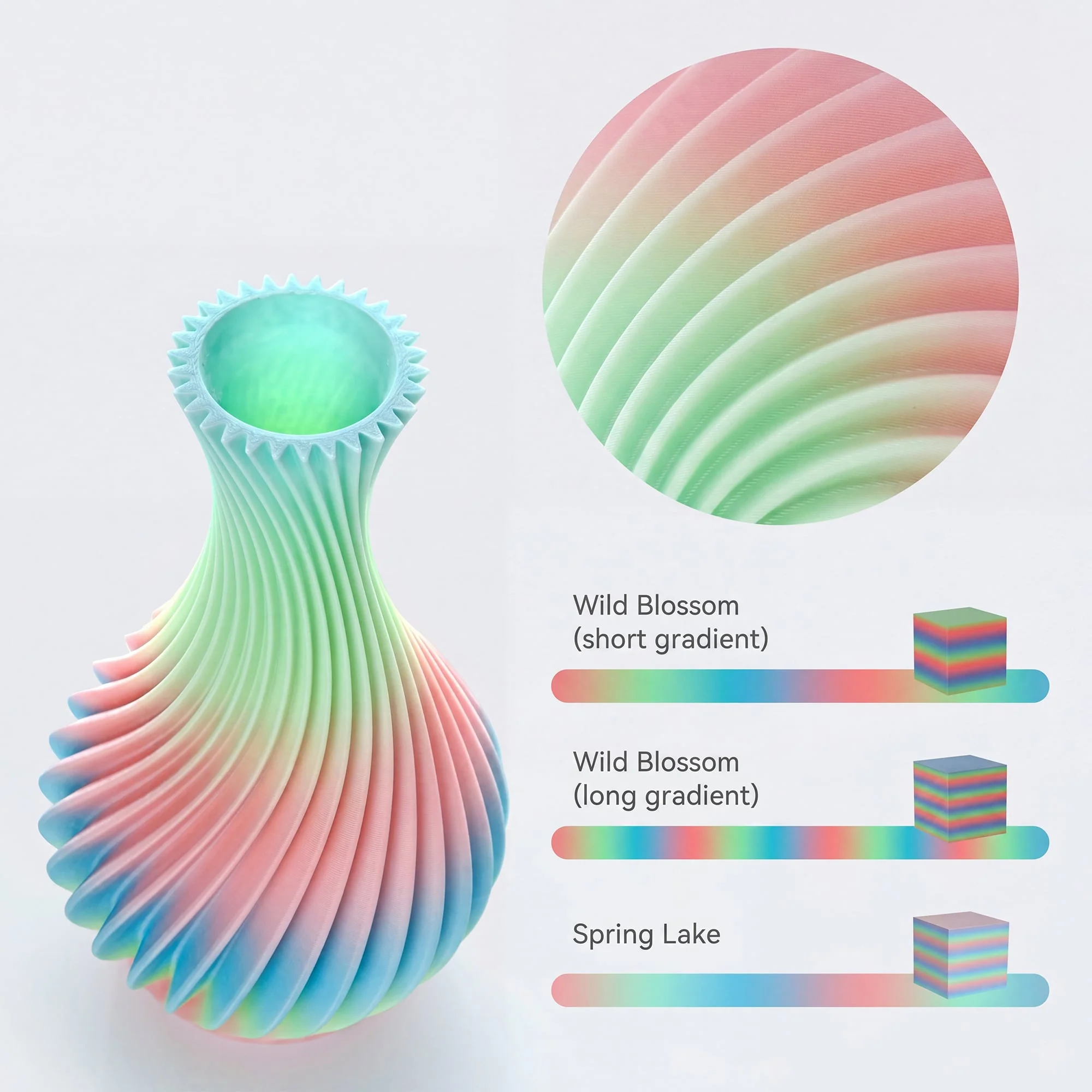 Creality Hyper Rainbow PLA 3D Printer Filament High Precision (Wild Blossom) - Image 7