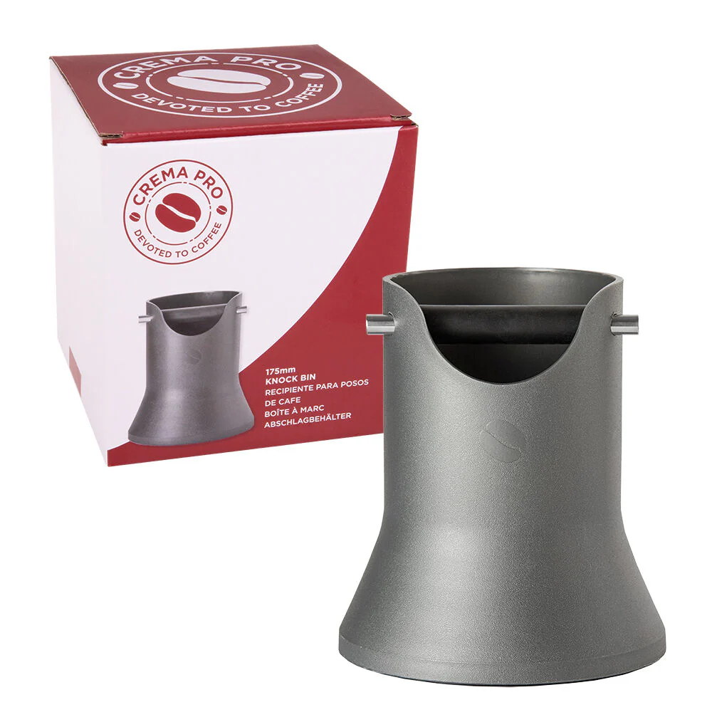 Crema Pro Polypropylene Knock Bin Coffee Grinds Waste Tamper Tube 175mm (Grey) - Image 3