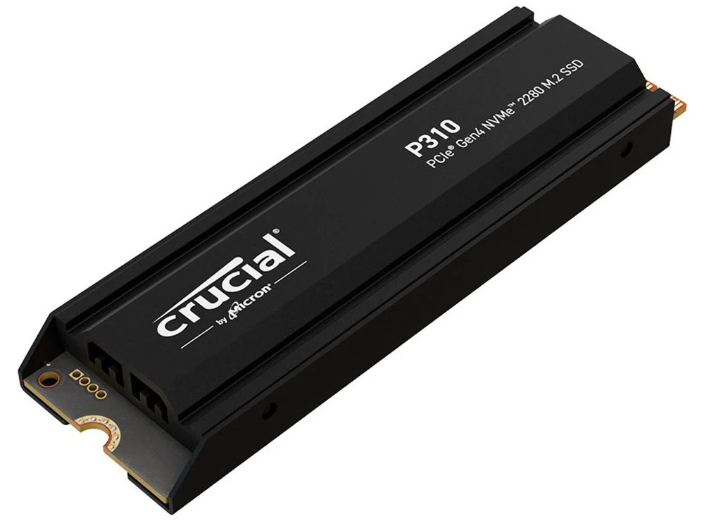 Crucial P310 1TB PCIe Gen4 NVMe M.2 SSD with Heatsink - Image 3