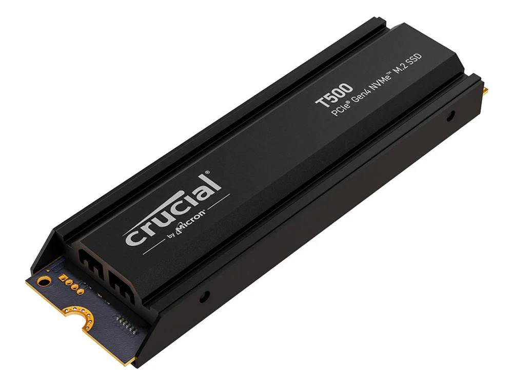 Crucial  T500 1TB PCIe Gen4 NVMe SSD with Heatsink - Image 3