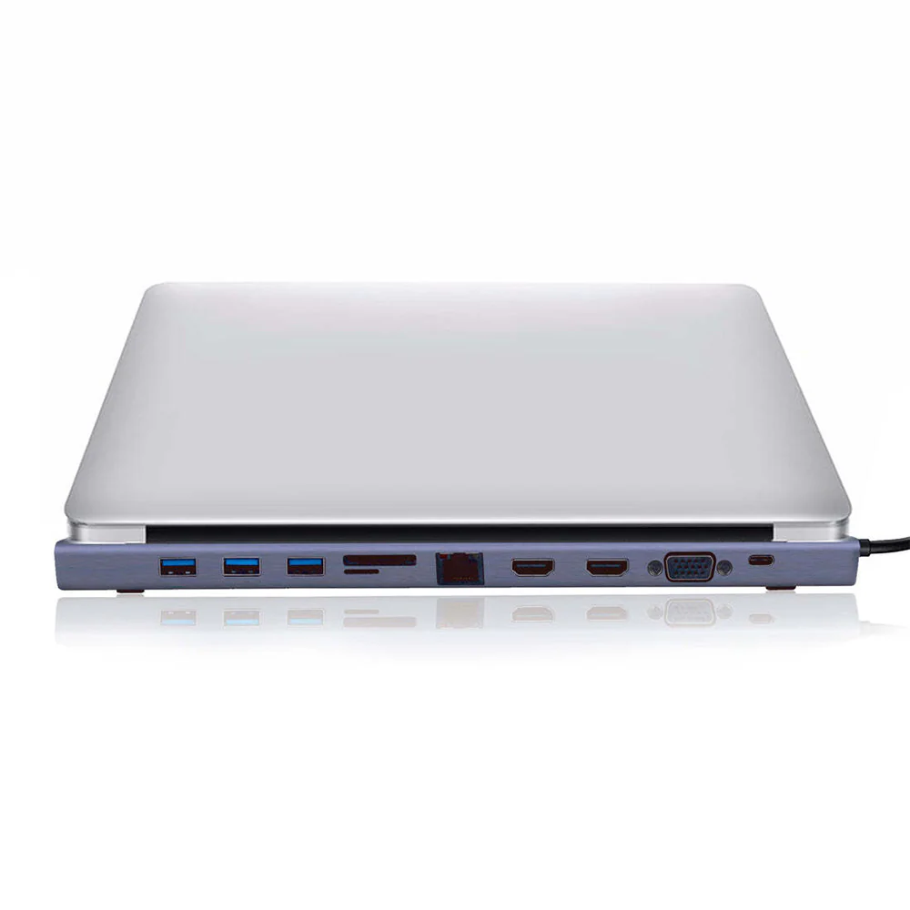 Cruxtec CH02-SG 11 in 1 USB-C Multifunction Docking Station with 100W PD - Image 3
