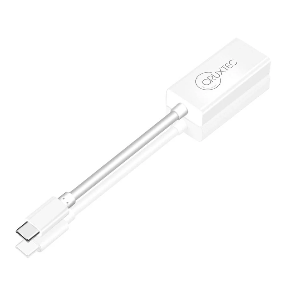 Cruxtec USB Type-C to DisplayPort Cable Adapter 20cm (White) - Image 4