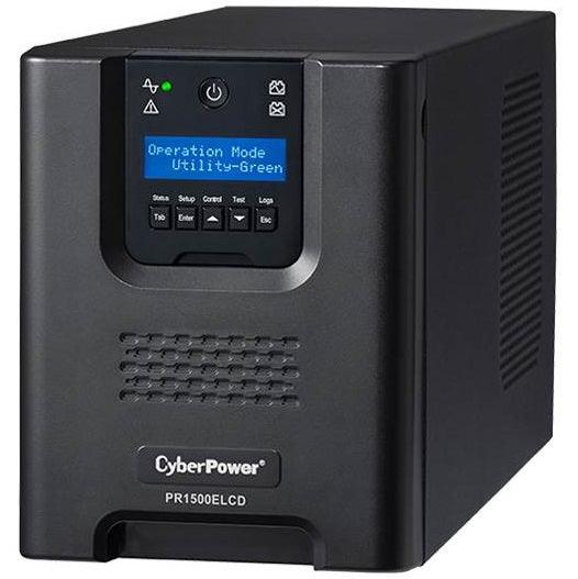 CyberPower PR1500ELCD Pro Tower Smart App UPS System 1500VA/1350W Uninterruptible Power Supply - Image 2