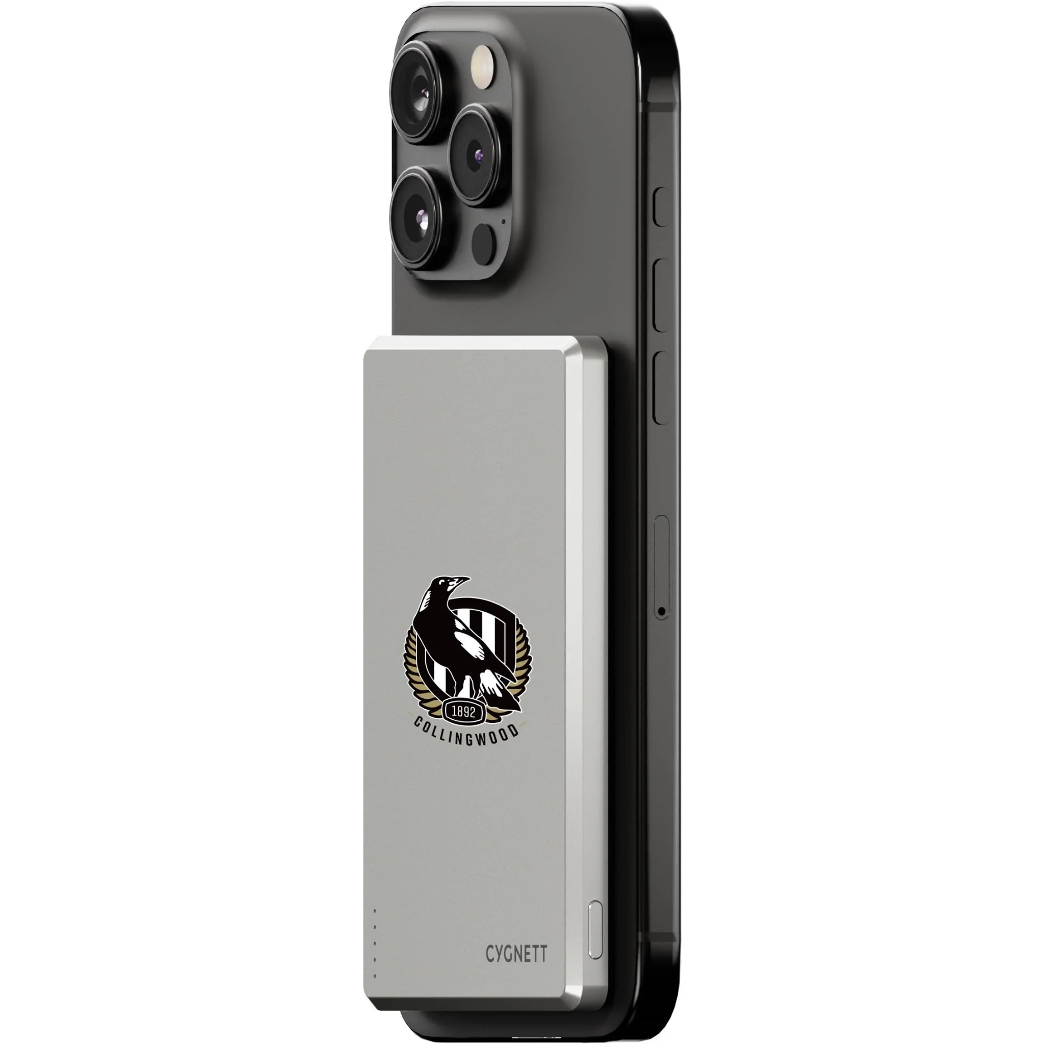 Cygnett AFL Magnetic Wireless 5K Power Bank (Collingwood Magpies) - Image 2