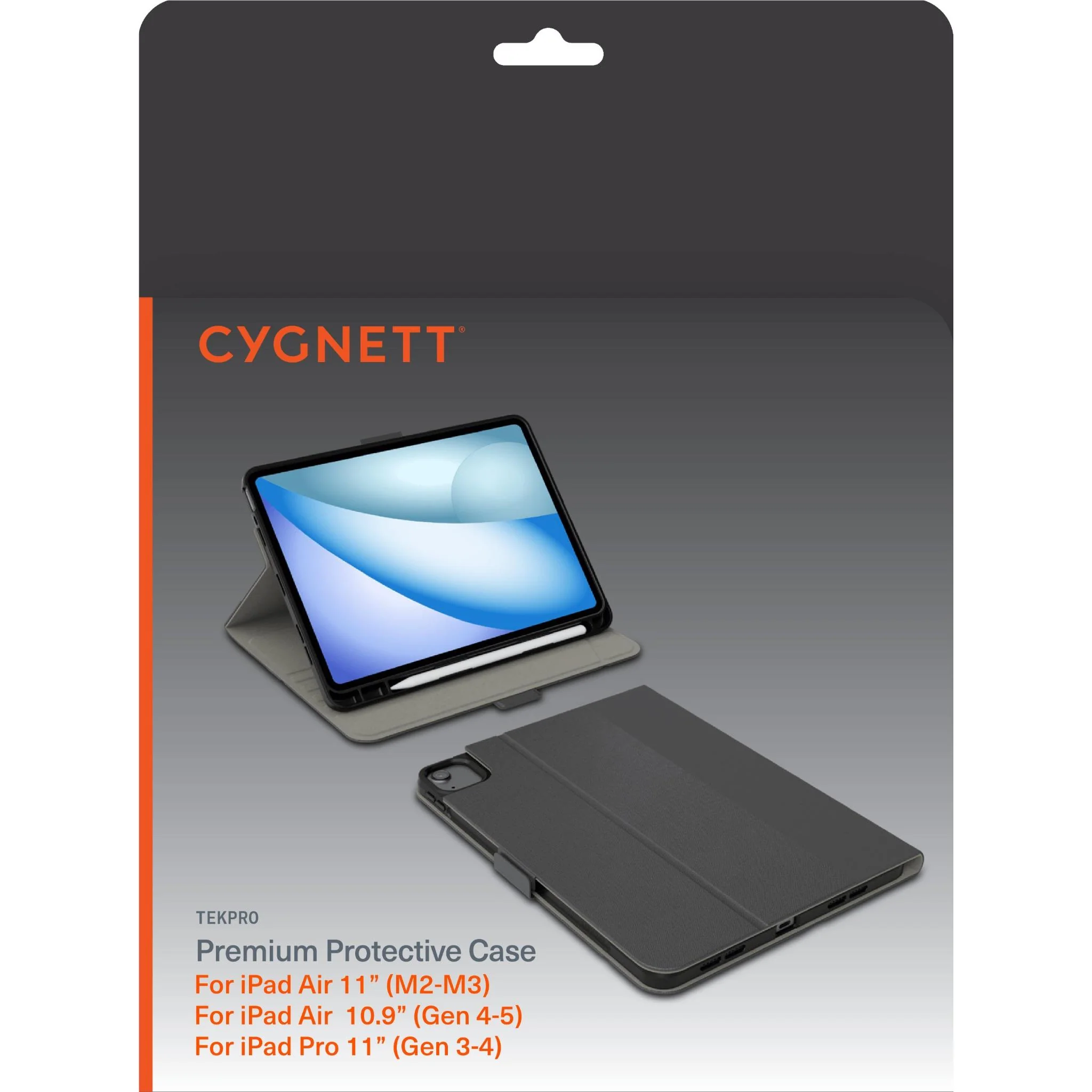 Cygnett TekPro Case for iPad Air M3-M2 11" & iPad Pro 11" Gen 1-4 (Black) - Image 5