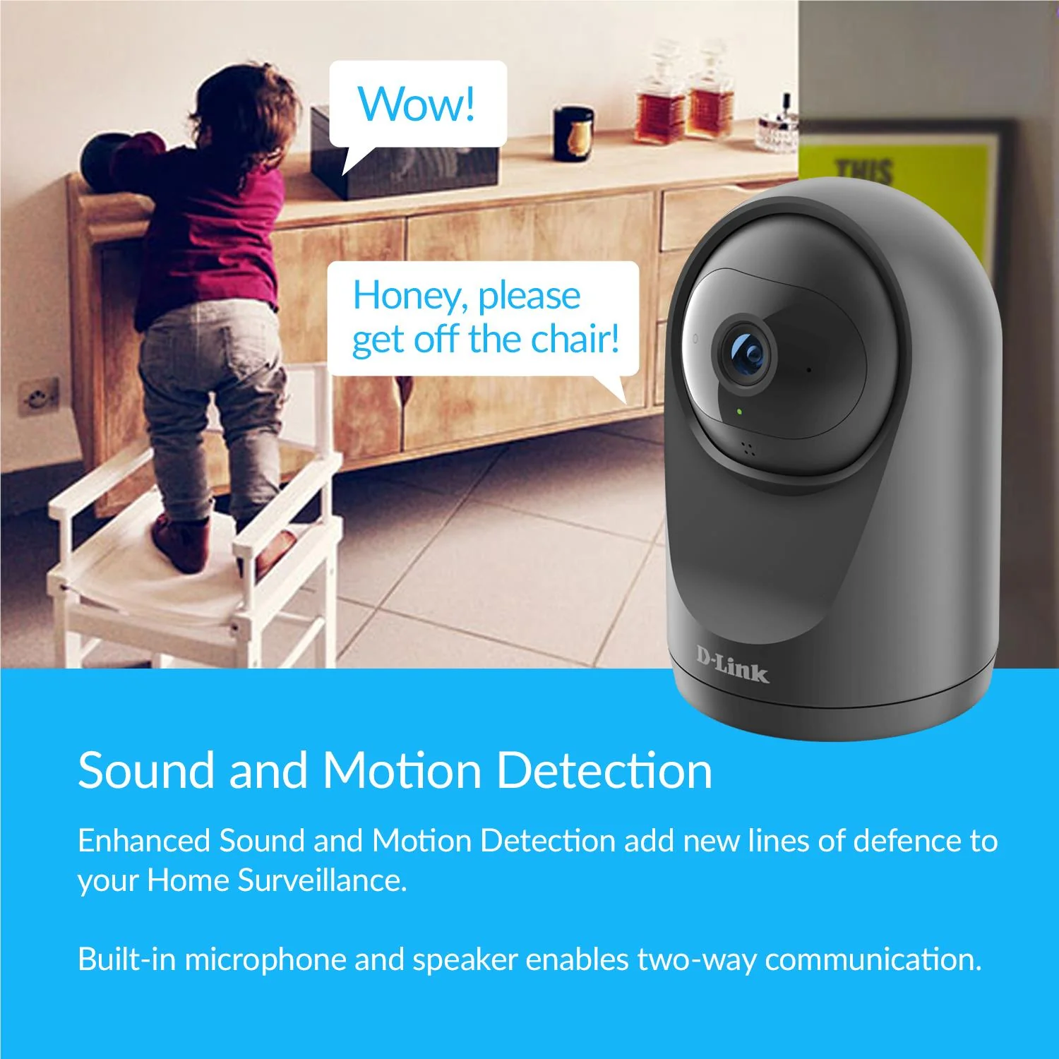 D-Link DCS-6500LHV2 Compact Full HD Pan & Tilt Wi-Fi Camera - Image 6