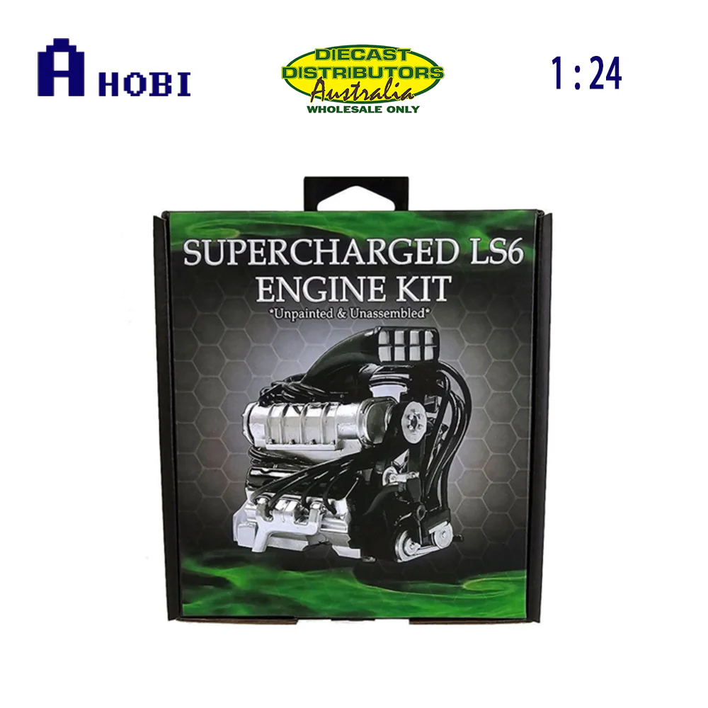 DDA 1:24 Scale Holden LC/LJ Torana Supercharged LS6 Engine Plastic Kit - Image 3