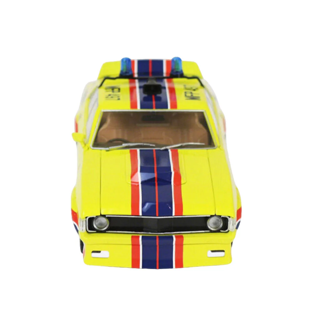 DDA 1:24 Sfragismeno Ford Falcon XA MFP Interceptor Yellow Diecast Model Car - Image 3