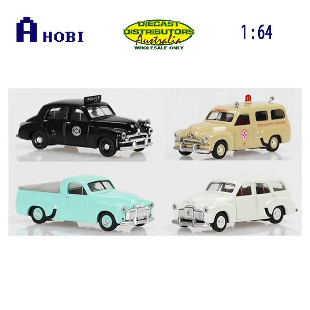 DDA 1:64 Scale FJ Holden Ambulance Beige Diecast Car Model Toy - Image 4