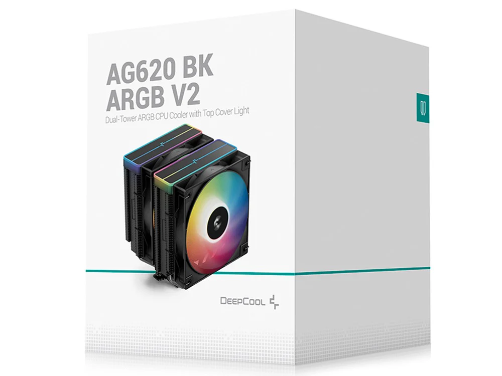 Deepcool AG620 V2 Black Zero 120mm with ARGB Top Cover CPU Cooler - Black - Image 7