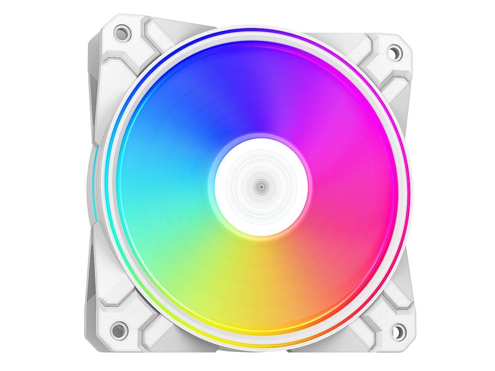 Deepcool CF120 PLUS 120mm ARGB White Case Fan - 3 Pack (DP-F12-AR-CF120P-WH-3P) - Image 2