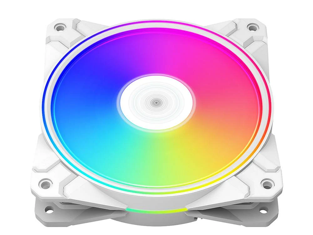 Deepcool CF120 PLUS 120mm ARGB White Case Fan - 3 Pack (DP-F12-AR-CF120P-WH-3P) - Image 4