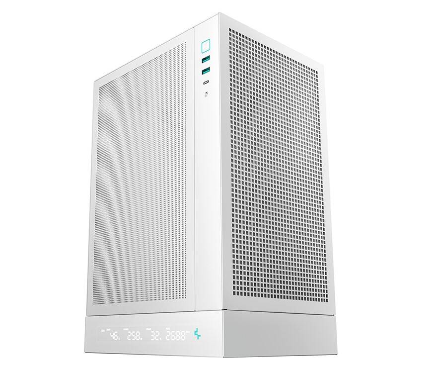 DeepCool CH170 DIGITAL WHT ITX Case with Digital Status Display