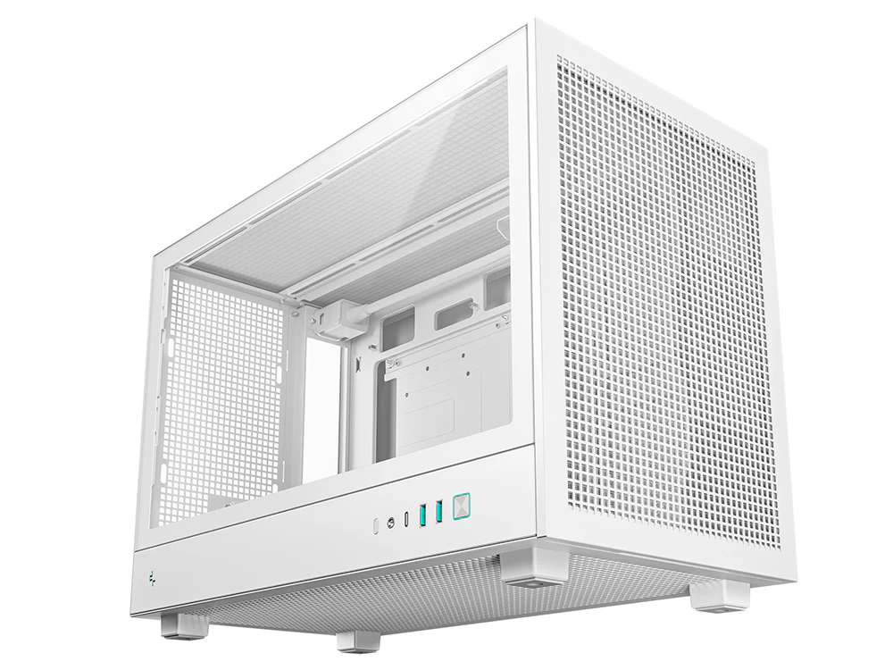Deepcool CH260 Tempered Glass Micro-ATX Case - White - Image 3
