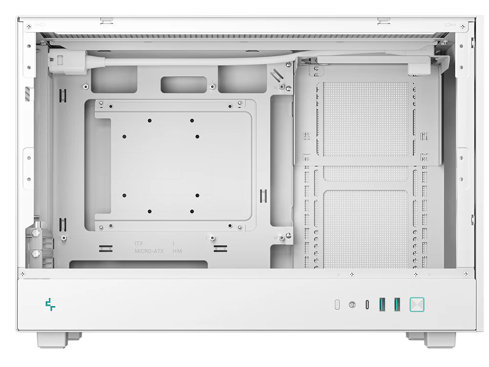 Deepcool CH260 Tempered Glass Micro-ATX Case - White - Image 6
